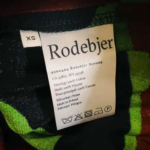 Rodebjer Gismara Printed Satin Crepe Dress Size XS NWT - Picture 6 of 11